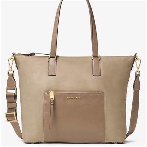 michael kors ariana large nylon tote|MICHAEL Michael Kors Ariana North/South Large Nylon Tote .